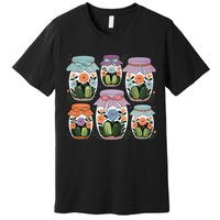 Canned Pickle Coquette Wildflower Canning Season Pickle Jar Premium T-Shirt