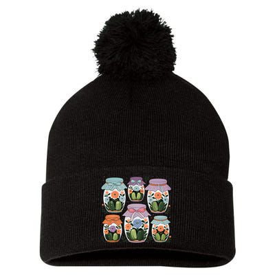 Canned Pickle Coquette Wildflower Canning Season Pickle Jar Pom Pom 12in Knit Beanie