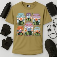 Canned Pickle Coquette Wildflower Canning Season Pickle Jar Cooling Performance Crew T-Shirt