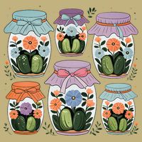 Canned Pickle Coquette Wildflower Canning Season Pickle Jar Cooling Performance Crew T-Shirt