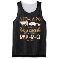 Cow Pig Chicken Walk Bar B Q Bbq Barbecue Grilling Mesh Reversible Basketball Jersey Tank