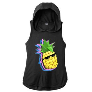 Cool Pineapple Ladies PosiCharge Tri-Blend Wicking Draft Hoodie Tank