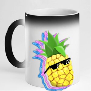 Cool Pineapple 11oz Black Color Changing Mug