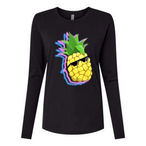 Cool Pineapple Womens Cotton Relaxed Long Sleeve T-Shirt