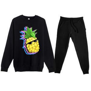 Cool Pineapple Premium Crewneck Sweatsuit Set