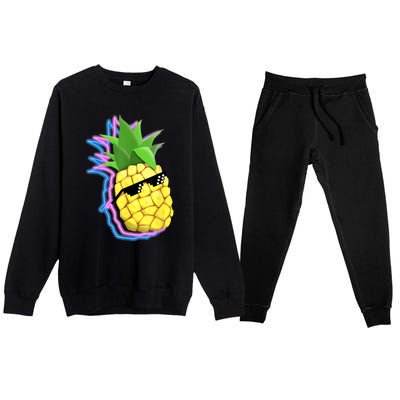 Cool Pineapple Premium Crewneck Sweatsuit Set