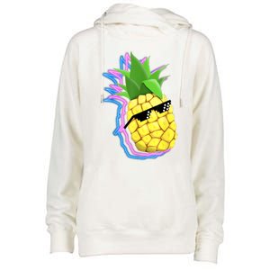 Cool Pineapple Womens Funnel Neck Pullover Hood