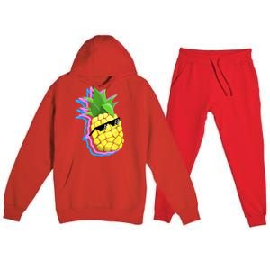 Cool Pineapple Premium Hooded Sweatsuit Set