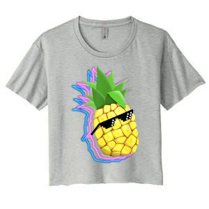 Cool Pineapple Women's Crop Top Tee