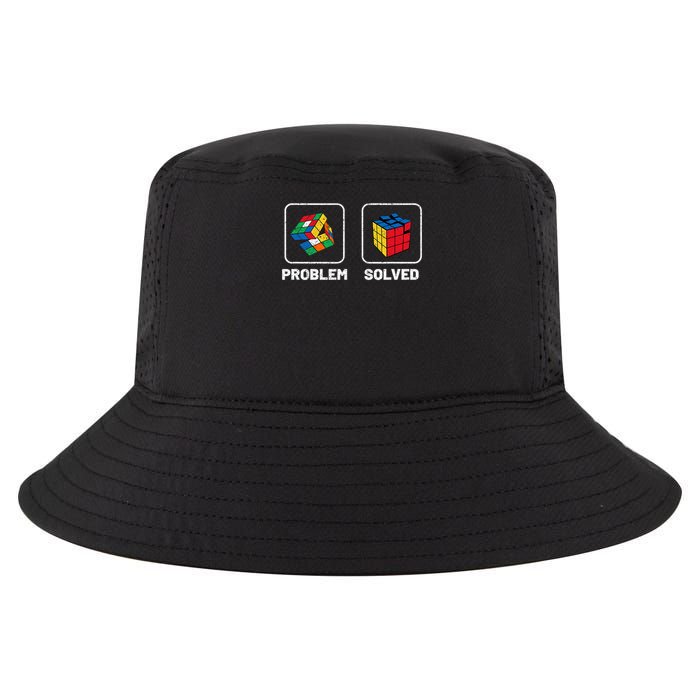 Competitive Puzzle Cube Problem Solved Speed Cubing Cool Comfort Performance Bucket Hat