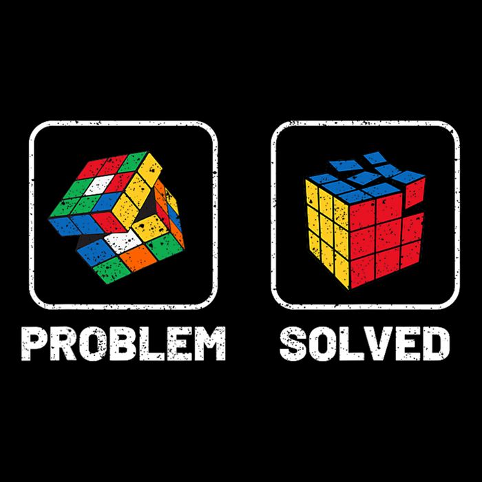 Competitive Puzzle Cube Problem Solved Speed Cubing Drawstring Bag
