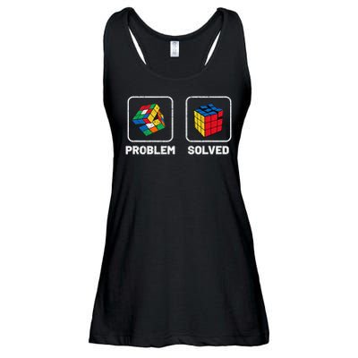 Competitive Puzzle Cube Problem Solved Speed Cubing Ladies Essential Flowy Tank