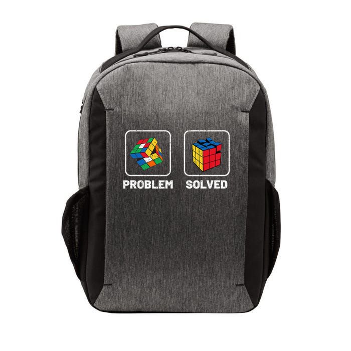 Competitive Puzzle Cube Problem Solved Speed Cubing Vector Backpack