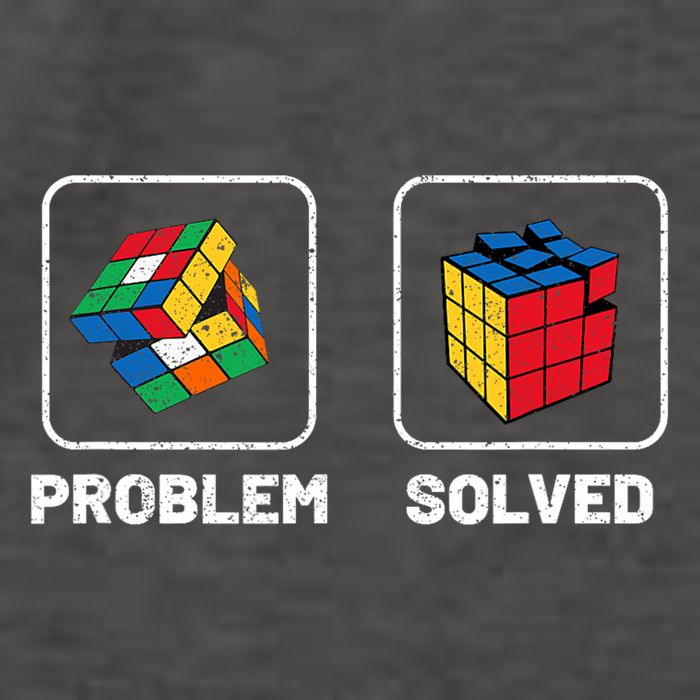 Competitive Puzzle Cube Problem Solved Speed Cubing Vector Backpack