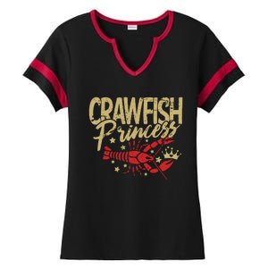 Crawfish Princess Cajun Boil Crayfish Party Wo Girl Ladies Halftime Notch Neck Tee