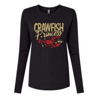 Crawfish Princess Cajun Boil Crayfish Party Wo Girl Womens Cotton Relaxed Long Sleeve T-Shirt