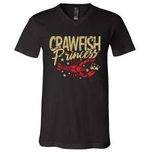 Crawfish Princess Cajun Boil Crayfish Party Wo Girl V-Neck T-Shirt