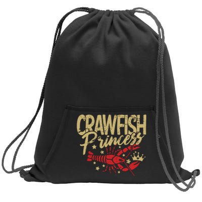 Crawfish Princess Cajun Boil Crayfish Party Wo Girl Sweatshirt Cinch Pack Bag