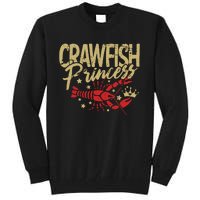 Crawfish Princess Cajun Boil Crayfish Party Wo Girl Tall Sweatshirt