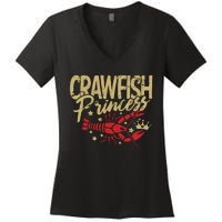 Crawfish Princess Cajun Boil Crayfish Party Wo Girl Women's V-Neck T-Shirt