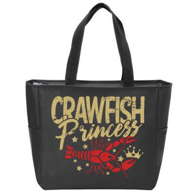 Crawfish Princess Cajun Boil Crayfish Party Wo Girl Zip Tote Bag