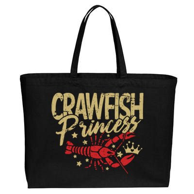 Crawfish Princess Cajun Boil Crayfish Party Wo Girl Cotton Canvas Jumbo Tote