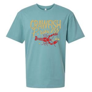 Crawfish Princess Cajun Boil Crayfish Party Wo Girl Sueded Cloud Jersey T-Shirt