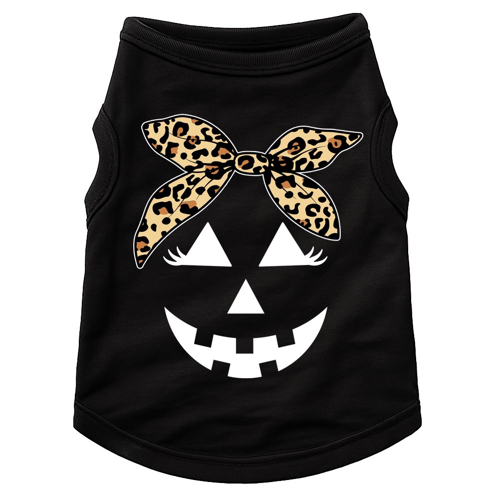 Cheetah Pumpkin Cute Halloween Doggie Tank