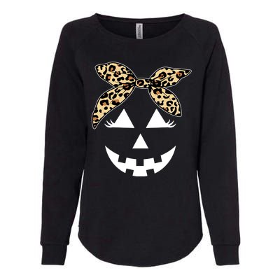 Cheetah Pumpkin Cute Halloween Womens California Wash Sweatshirt