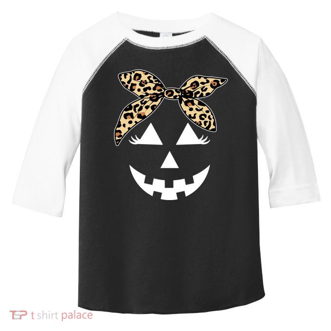 Cheetah Pumpkin Cute Halloween Toddler Fine Jersey T-Shirt