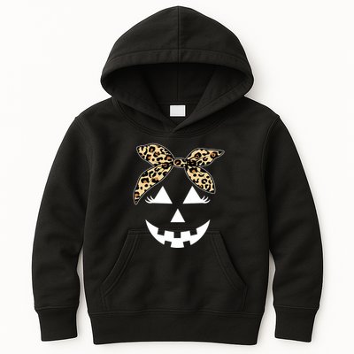 Cheetah Pumpkin Cute Halloween Kids Hoodie