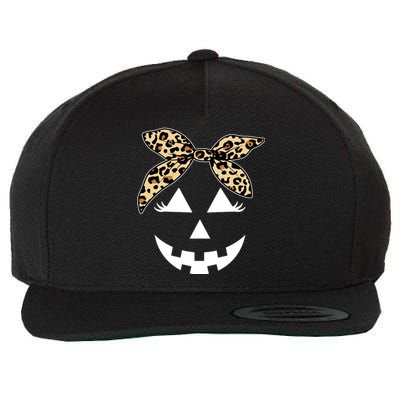 Cheetah Pumpkin Cute Halloween Wool Snapback Cap