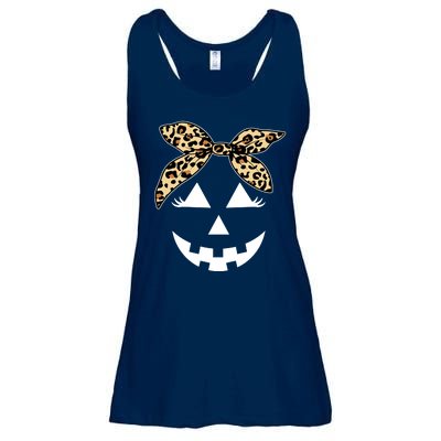 Cheetah Pumpkin Cute Halloween Ladies Essential Flowy Tank