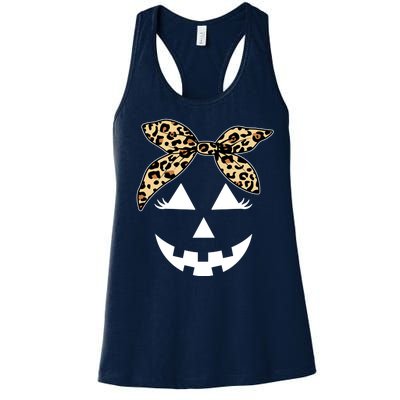 Cheetah Pumpkin Cute Halloween Women's Racerback Tank