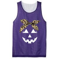 Cheetah Pumpkin Cute Halloween Mesh Reversible Basketball Jersey Tank