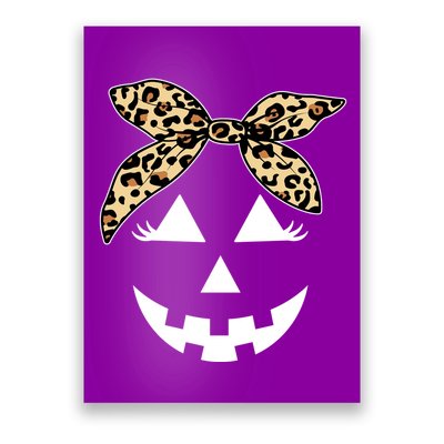 Cheetah Pumpkin Cute Halloween Poster