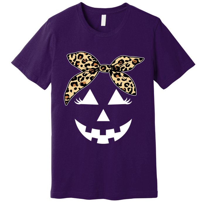 Cheetah Pumpkin Cute Halloween Premium T-Shirt