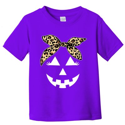 Cheetah Pumpkin Cute Halloween Toddler T-Shirt
