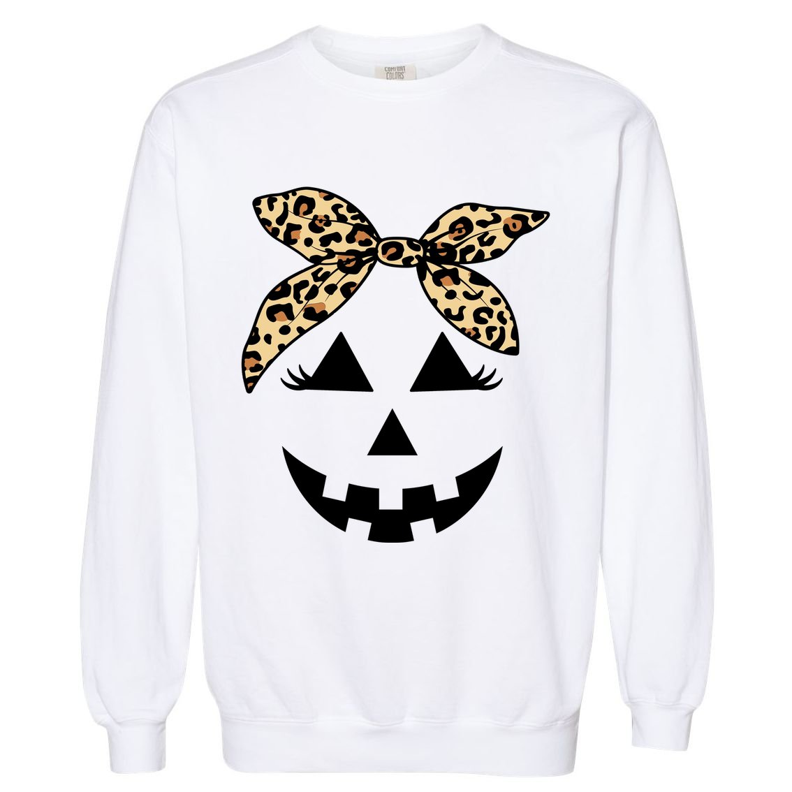 Cheetah Pumpkin Cute Halloween Garment-Dyed Sweatshirt