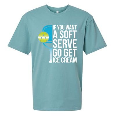 Cool Pickleball Coach Pun Funny Pickleball Meaningful Gift Sueded Cloud Jersey T-Shirt