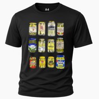 Canned Pickles Canning Season Pickle Jar Lovers Cooling Performance Crew T-Shirt