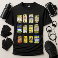 Canned Pickles Canning Season Pickle Jar Lovers Cooling Performance Crew T-Shirt