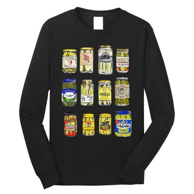 Canned Pickles Canning Season Pickle Jar Lovers Long Sleeve Shirt