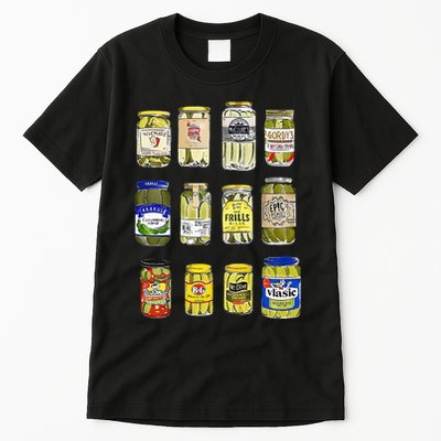 Canned Pickles Canning Season Pickle Jar Lovers Tall T-Shirt