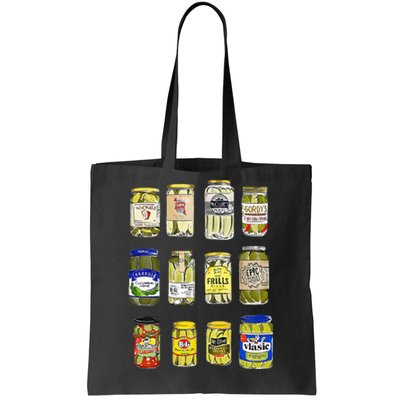 Canned Pickles Canning Season Pickle Jar Lovers Tote Bag