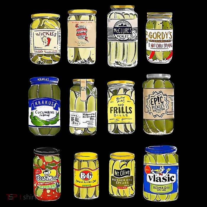 Canned Pickles Canning Season Pickle Jar Lovers Premium T-Shirt
