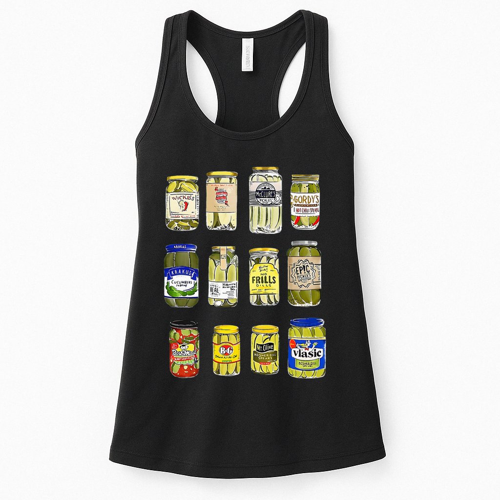 Canned Pickles Canning Season Pickle Jar Lovers Womens Tank Top