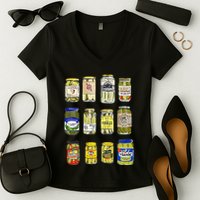 Canned Pickles Canning Season Pickle Jar Lovers Women's V-Neck T-Shirt