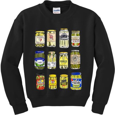 Canned Pickles Canning Season Pickle Jar Lovers Kids Sweatshirt