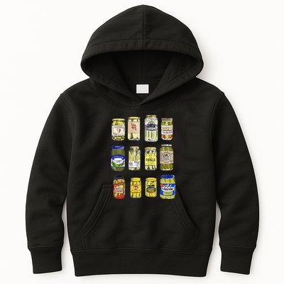 Canned Pickles Canning Season Pickle Jar Lovers Kids Hoodie